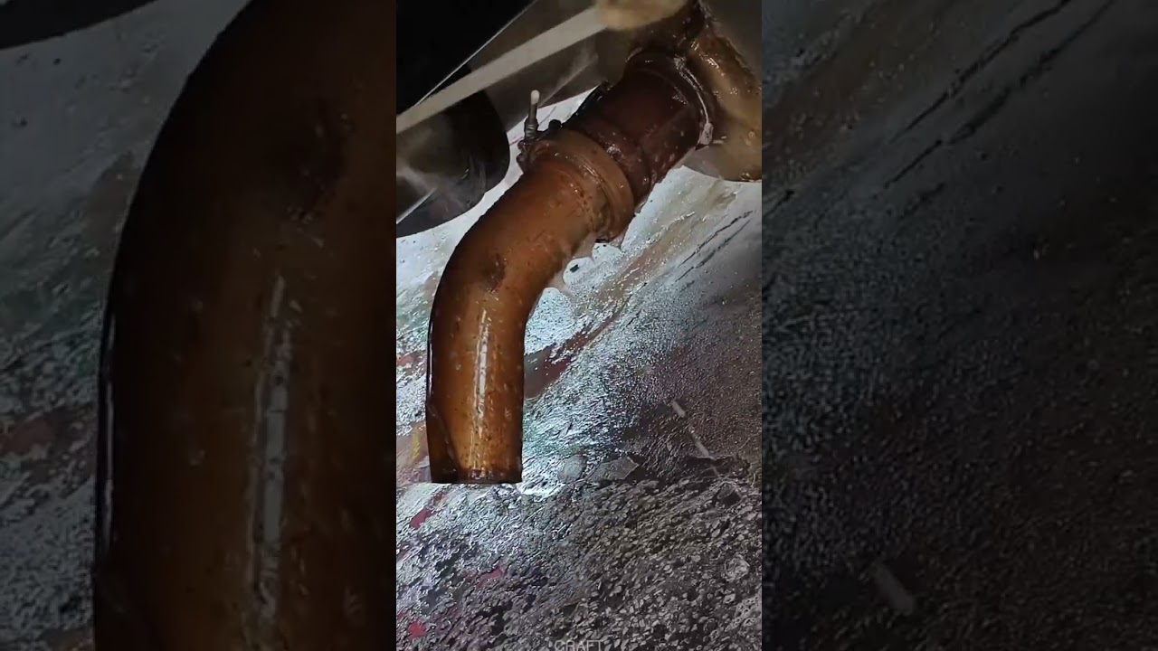 Truck Exhaust Cleaning: Dramatic Before & After Contrast