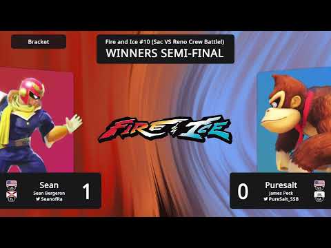 Sean (Captain Falcon) vs Puresalt (Donkey Kong) - Fire & Ice #10 Winners Semi Finals