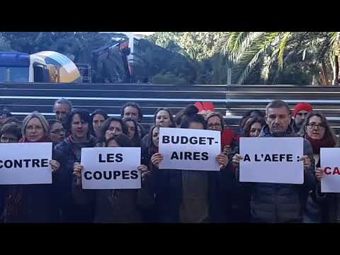 Tous unis contre le démantèlement de l'AEFE - Lycée français de Barcelone - 7 février 2018