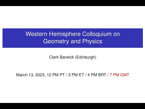 WHCGP: Clark Barwick, "Condensed/pyknotic structures: a gentle introduction"