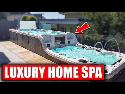 A look at the most luxury home spa! (Swim Spa Luxema 8000)