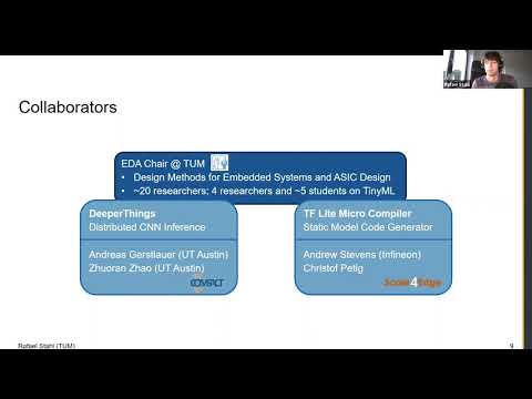 tinyML Talks Local Germany Rafael Stahl: Embedded ML research: Moving NN Inference to the Extreme...