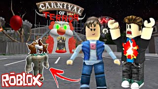 Roblox - PARQUE DO PALHAO [Scape The Carnival of terror Obby]