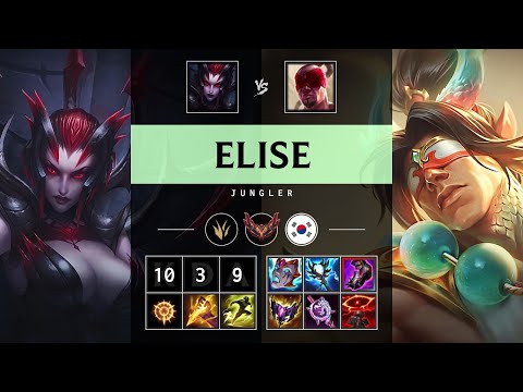 Elise Jungle vs Lee Sin - KR Grandmaster Patch 25.21