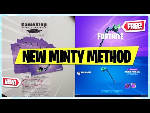 *NEW* How to Get Minty Pickaxe Codes From Gamestop! *NEW UNLIMITED RECEIPT METHOD*