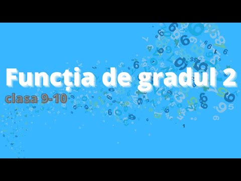 Funcția de gradul doi (clasa 9-10) | Matematica.md