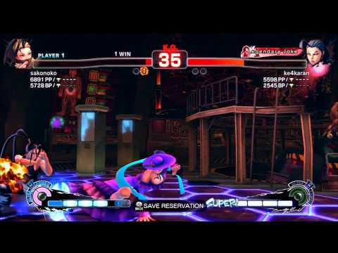 SSF4: sakonoko [sako] (Ibuki) VS ke4karan (Rose)