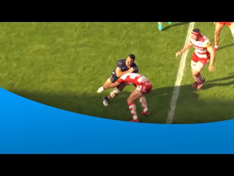 Raw power from Sinoti Sinoti - Gloucester Rugby v Newcastle Falcons