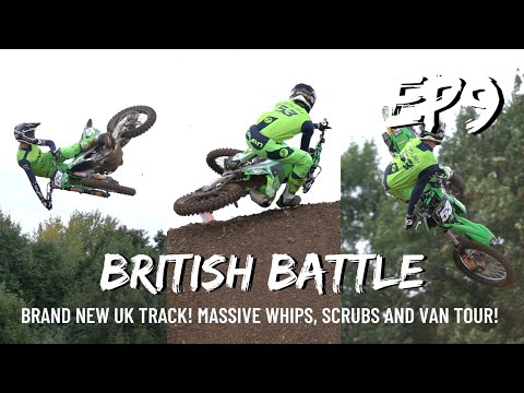 REVO KAWASAKI BRITISH BATTLE EP9 - BRAND NEW TRACK! MASSIVE JUMPS AND WHIPS PLUS VAN TOUR
