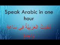 learn Arabic while you drive speak Arabic in one hour
