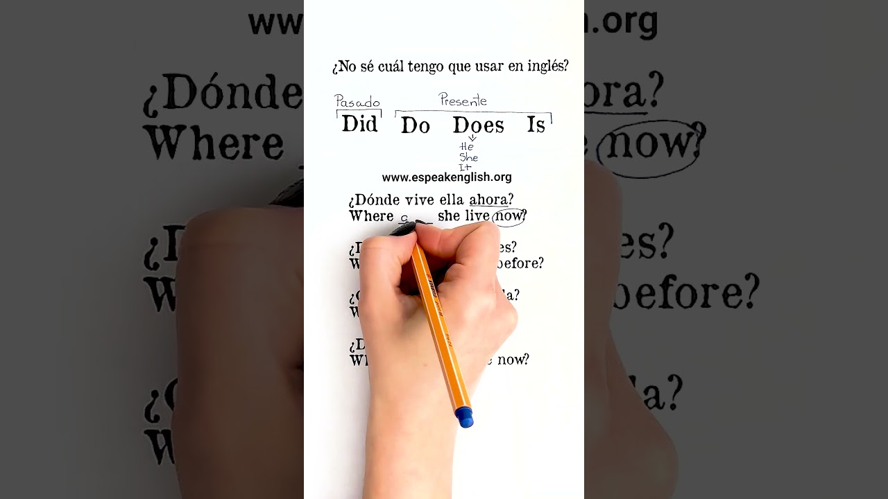 ✨TE ENSEÑO COMO USAR DID DO DOES IS en INGLÉS👉CÓMO SE DICE en INGLÉS💛APRENDER INGLÉS así ES FÁCIL