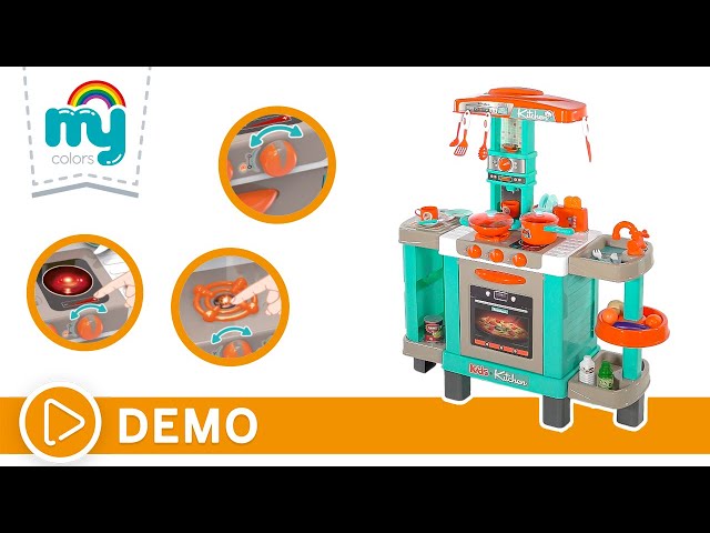 Vídeo relacionado con COLORBABY My Home Mini frigorífico con Alimentos y Bebidas, Luces y Sonido, 4 Puertas y 1 cajón, Más de 20 Accesorios, Juego de rol, Motricidad Fina, Niños + 3 años (39569)