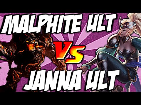 Malhpite Ult vs Janna Ult - Unstoppable Force vs  Monsoon by LoL Clash & Combo #lolclash