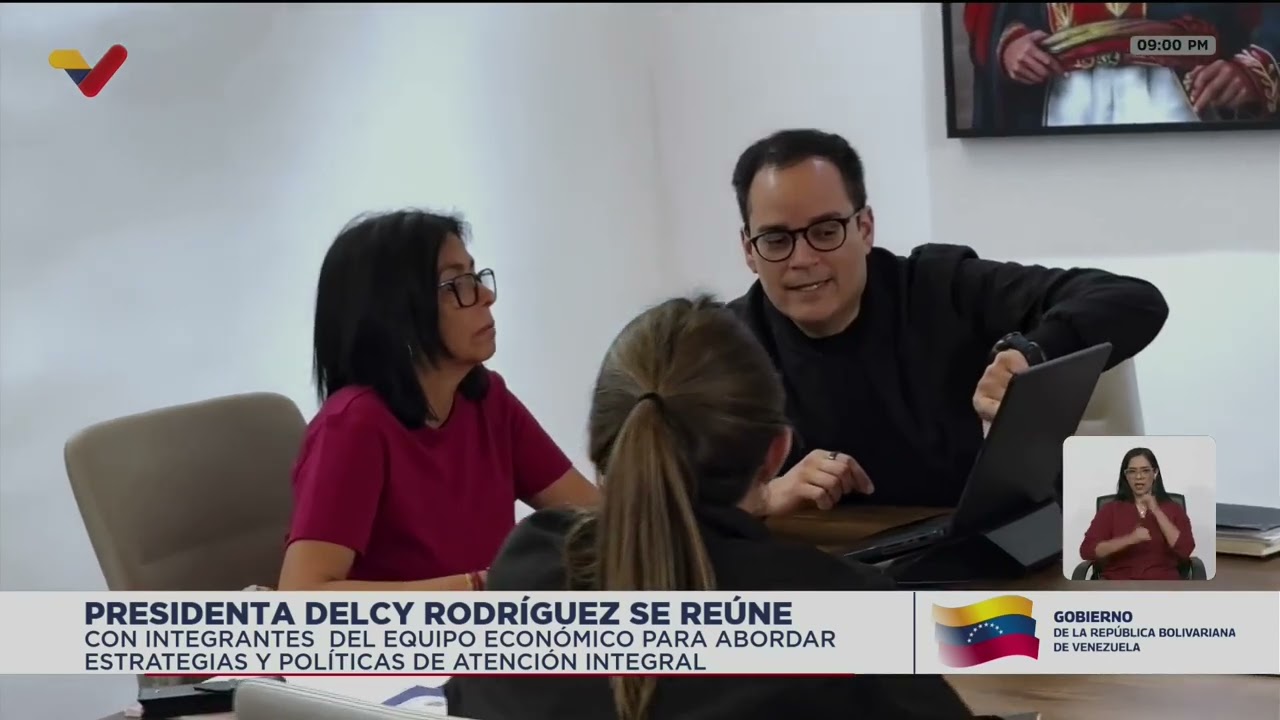 Presidente encargada se reúne con su gabinete económico este viernes en la noche