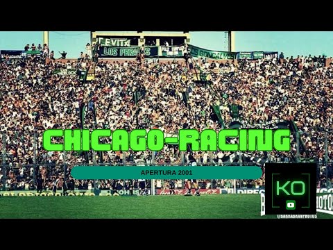 NUEVA CHICAGO EN FUTBOL DE PRIMERA VS RACING - 4 A 4 EN VELEZ - APERTURA 2001 FECHA 13 💚🖤