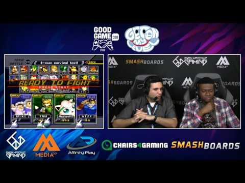 Leffen & Hungrybox vs Nintendude & Wizzrobe - GOML2016 - Doubles WQF