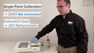 Refractometer Calibration, How to Perform a Single & 2 Point Calibration