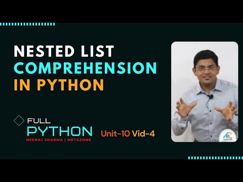 Python Unit10 Vido4 Nested List Comprehension In Python