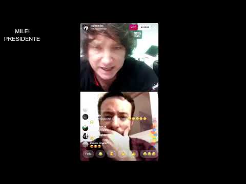 Javier Milei con Agustín Laje- 02/04/20
