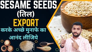 How To Export Sesame Seeds From India || Black Sesame Seeds Export #exportimportbusinessinindia
