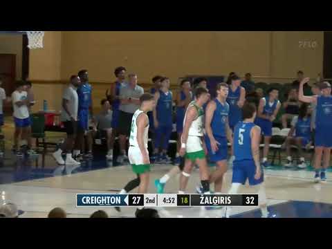 Creighton Men's Basketball Highlights vs. BC Kaunas Zalgiris - 8/6/23