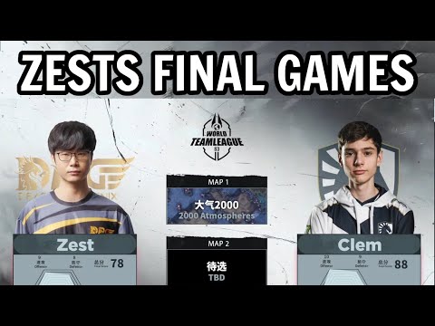 ZESTS FINAL GAMES! - Clem vs Zest (TvP) - World Team League Summer 2022 [StarCraft 2]