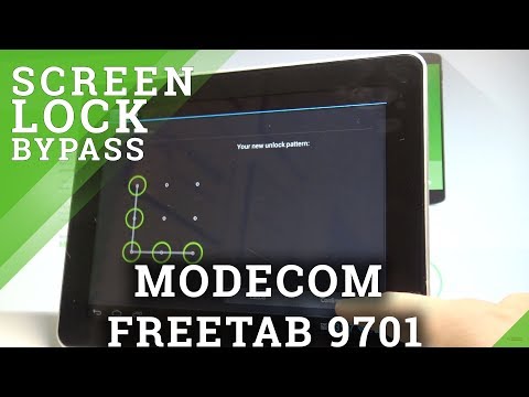 How to Set Up Screen Lock on MODECOM FREETAB 9701 - Add Pattern Lock |HardReset.Inf