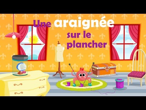 Une araignée sur le plancher - Comptine avec gestes pour enfants et bébés (avec les paroles)