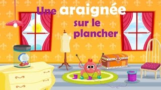 Une araignée sur le plancher (comptine à gestes avec paroles)