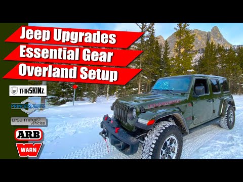 2021 Jeep JLU Rubicon Upgrades | WARN EVO VR10S Winch | ThinSkinz | Princess Auto | ARB | UrsaMinor