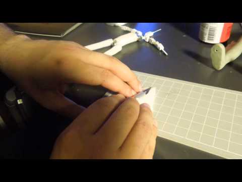 Preparing Armature joints and applying foam with contact cement