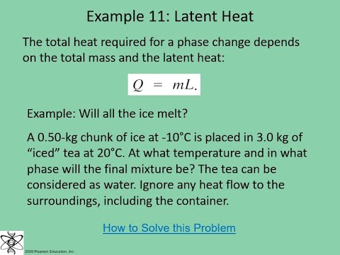 Ending phase and temperature of mixture of a solid and liquid substance