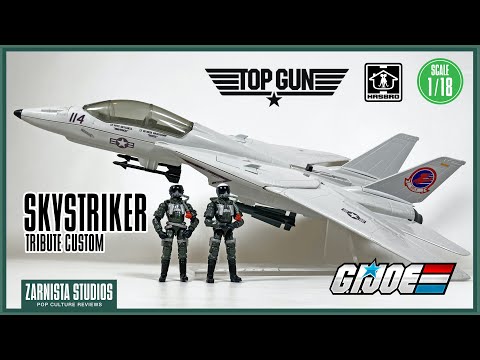 1:18 Top Gun Maverick and Goose F-14 Tomcat Replica made with GI JOE Skystriker US Navy Danger Zone