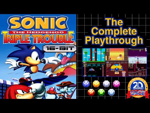 Sonic the Hedgehog Triple Trouble 16 Bit: The Complete Playthrough (All Emeralds) - 1080p/60 FPS