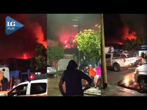 Monteros: Se incendió un depósito de bicicletas durante la tormenta