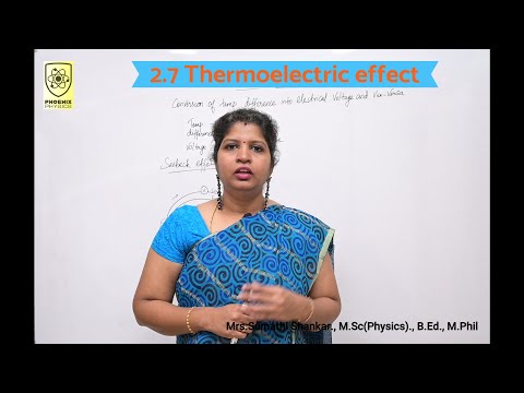 2.7 Thermoelectric effect  & 2.7.1 Seebeck effect