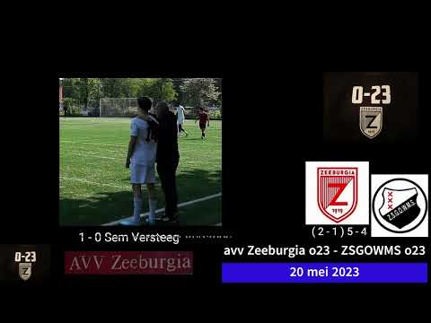 avv Zeeburgia o23 - ZSGOWMS o23 (2-1) 5-4