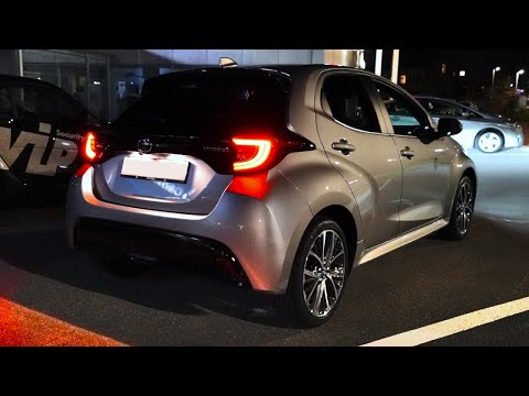 Toyota Yaris Hybrid 2023 Interior Exterior Lights at Night