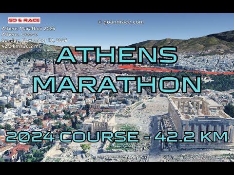 Athens Marathon 2024: fly over the marathon course!