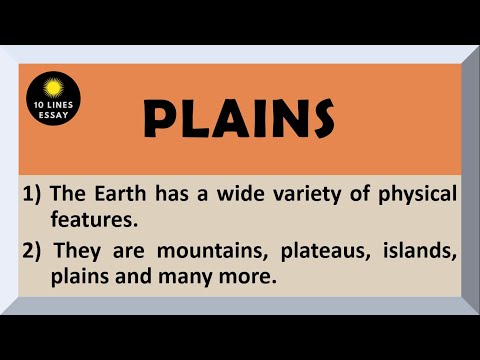 10 Lines about Plains in English | Essay on Plains | What are plains | About Plains | Few Lines on