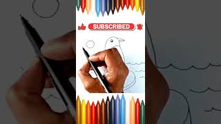 #shorts #viral #shortsvideo  How to Draw a Penguin - Step by Step