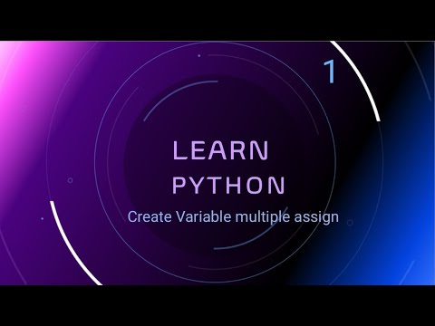 Create Multiple Variables Assignment Python Beginner Tutorials In Telugu