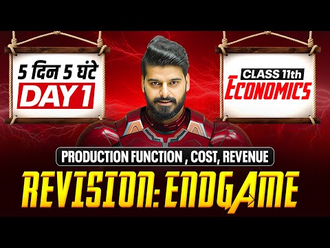 Production Function, Cost & Revenue Class 11 Micro Economics | Day 1 Final Exams Revision |CBSE 2026