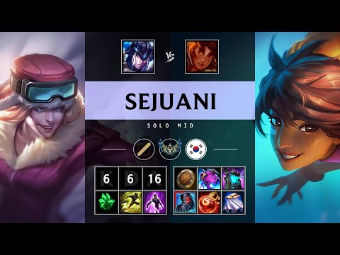 Sejuani Mid vs Taliyah - KR Challenger Patch 25.19