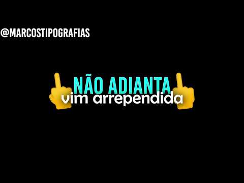 Carlinhos Beleza e MC Rafinha - O Azar é Seu (TIPOGRAFIA PARA STATUS)