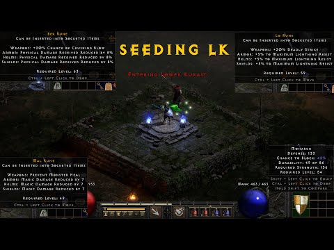 D2R: Lower Kurast Seeding for Lo's, Mal's, Ber's, and Monarchs Replicating drops