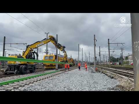 Hydrogen-based rail laid for the first time – Innovation at Linz Central Station