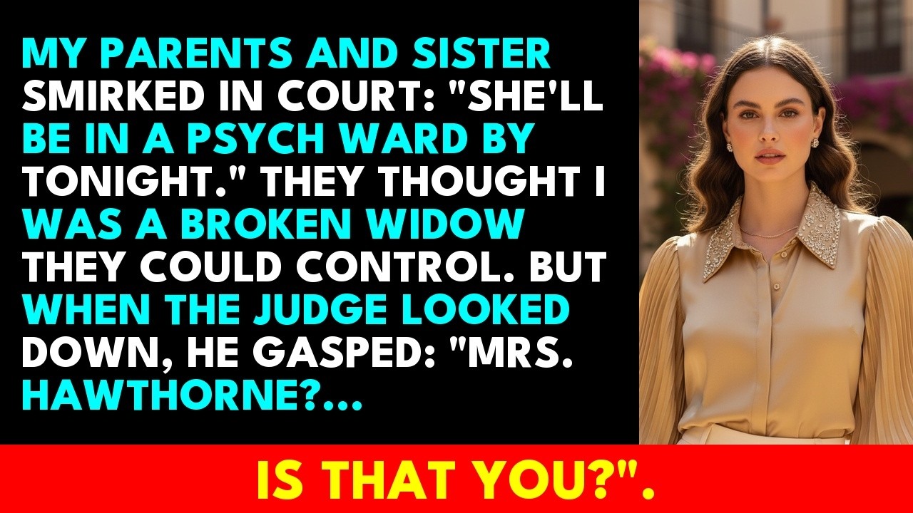 My Parents And Sister Smirked In Court, Said "She's Going To A Psych Ward!" But The Judge Knew Me!