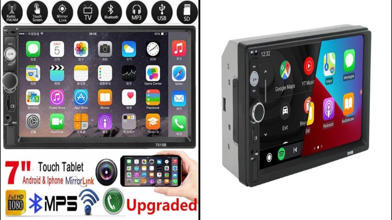 Double 2Din Car Stereo Bluetooth MP5 Player FM Radio USB/TF/Android & IOS Phone