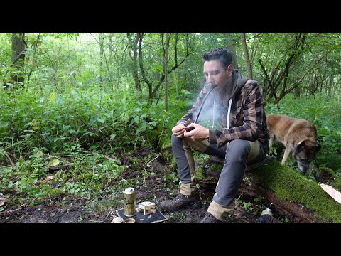 Overnighter im Wald mit Hund , Rumpsteak und einer Guten Pfeife (No Talking)